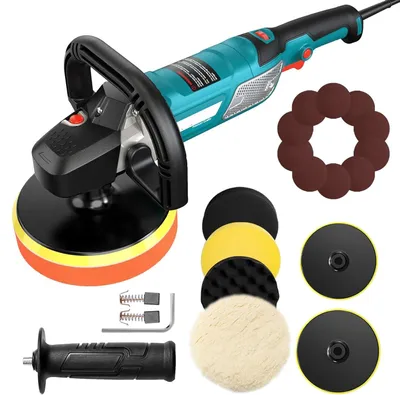 Obrázok produktu pre Leštiaca strojová - Elektrická leštička do auta - 1500 W - 6 rýchlostí - 150/180 mm