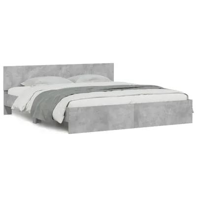 Obrázek produktu pro vidaXL Rám postele s čelem betonově šedý 180x200 cm