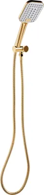 Produktbild von BELIANI Duschkopf mit Brauseschlauch Gold ABS Edelstahl 4 Strahlarten Modern Klassisch Handbrause Set für Badezimmer Dusche