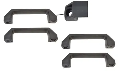 Produktbild von 4 Stück Handgriff / Rangiergriff Kunststoff schwarz