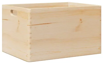 Immagine prodotto di vidaXL Scatola di legno con maniglie 40x30x23 cm in legno di pino massiccio