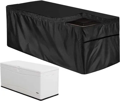 Zdjęcie produktu dla Pokrowiec na meble ogrodowe - Osłona ochronna dla mebli ogrodowych - Wodoodporny materiał Oxford - 123 x 62 x 55 cm - Czarny