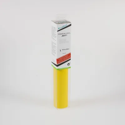 Produktbild von craftcut M15 Plotterfolie matt YELLOW 30,5 x 300 cm