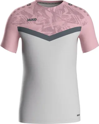 Produktbild von Jako Iconic T-Shirt Damen - Soft Grey / Rosa / Anthra Light