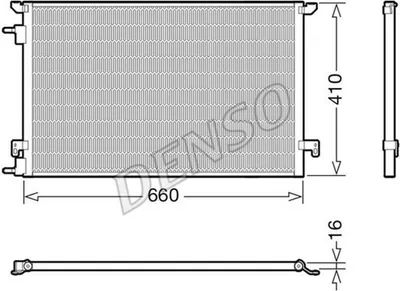 Produktbild von DENSO DCN20045 Kondensator Klimaanlage Klimakondensator für OPEL Vectra C Caravan (Z02)