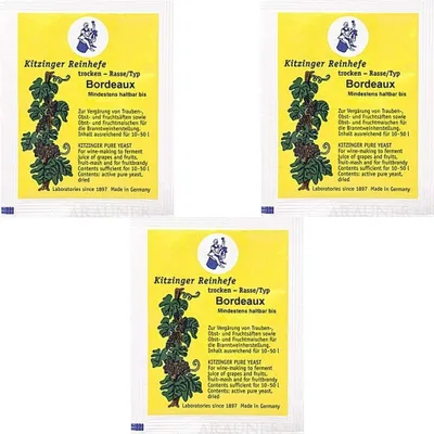 Produktbild von Joenos (vormals Arauner) Kitzinger 3X Trockenhefe 5g Bordeaux