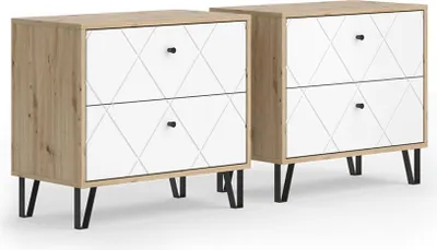 Produktbild von Nachttisch Vicco Nizza Artisan-Eiche 2er Set, Model 58014