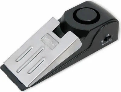 Produktbild von LogiLink Türkontaktalarm kabellos schwarz/silber