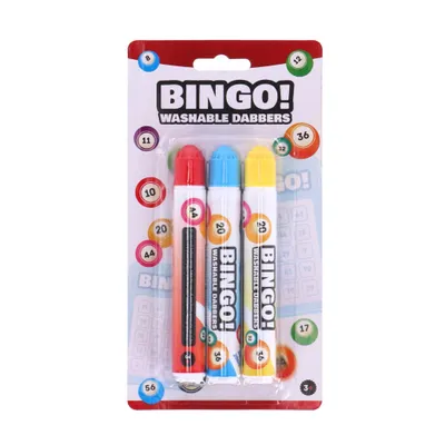 Obrázok produktu pre Značky Engelhart Bingo 3 kusy červené/žlté/modré