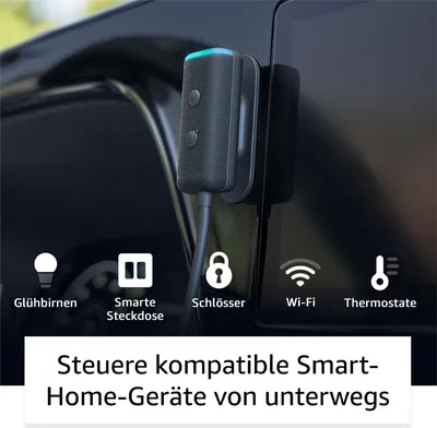 Produktbild von Amazon Echo Auto (2 gen.), Amazon Alexa, Rechteck, Schwarz, Android 10, Android 10.0, Android 11.0, Android 12.0, Android 13.0, Android 8.0, Android 8.1,..., MediaTek, MT7697H
