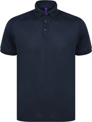 Produktbild von Henbury H465 | Recycled Polyester Polo Shirt - Farbe: Navy - Größe: XXL