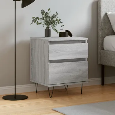 Produktbild von vidaXL Nachttisch Grau Sonoma 40x35x50 cm Holzwerkstoff
