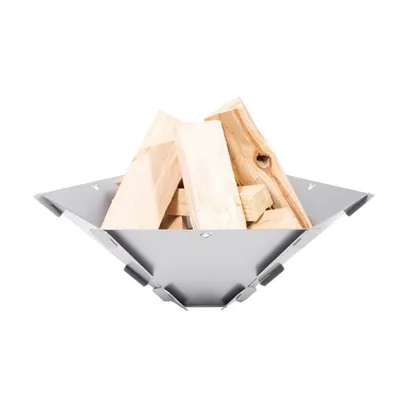 Produktbild von FENNEK Hexagon - Feuerschale zum Stecken aus 100% Edelstahl - 59x50x18,5cm