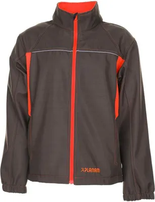 Produktbild von Größe L Unisex Planam Basalt Neon Softshelljacke oliv orange Modell 6292