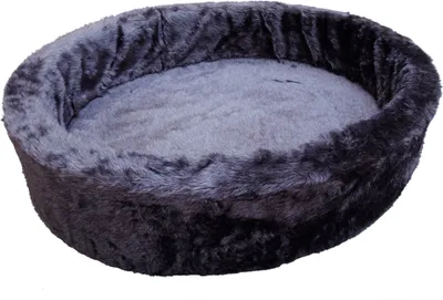 Produktbild von Nobby Plüschbett grau für Hunde, Durchmesser: 90 cm