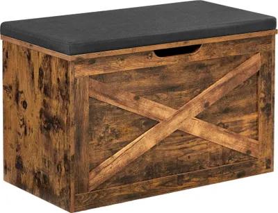Produktbild von Komoda se sedátkem Úložná komoda 76 x 40 x 48 cm Rustikální hnědá