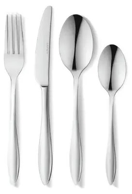 Produktbild von Cannes - Besteckset - 24-teilig - 18/10 Edelstahl - Silber - langlebig und elega