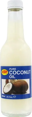Produktbild von [ 250ml ] KTC 100% Reines Kokosöl Flasche | Kokosnussöl | Pure Coconut Oil