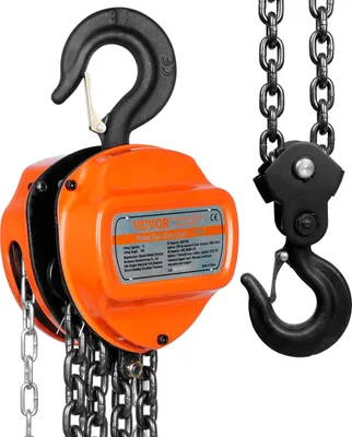 Produktbild von VEVOR Flaschenzug 2T Kettenzug 3m Hubhöhe Seilzug Hebezug Hebelzug 360° Haken