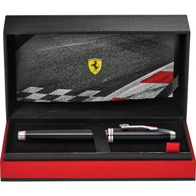 Produktbild von Cross Füllfederhalter Townsend Ferrari Schwarz Lack mit roten Details, M