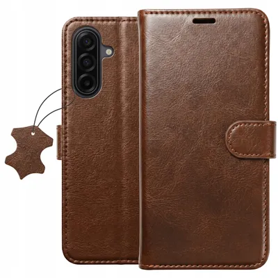 Produktbild von Klapphülle für Samsung A17 5G – Leder-Wallet-Case + 9H-Displayschutzglas