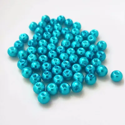 Immagine prodotto di Perline di vetro - Tipo "rotondo" - 20 g - 4 mm - Turchese