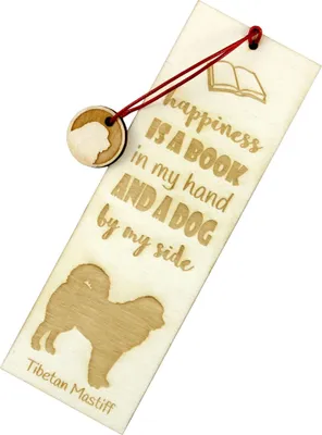 Produktbild von Do khyi, Tibetdogge, Tibetanische Dogge, Tibetmastiff - Lesezeichen mit Hund, personalisiertes Lesezeichen, Hundeaccessoire für Leser der Marke Art-Dog