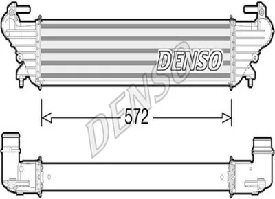 Produktbild von DENSO DIT09114 Ladeluftkühler LLK für FIAT TIPO Kombi (356) Turbo Intercooler