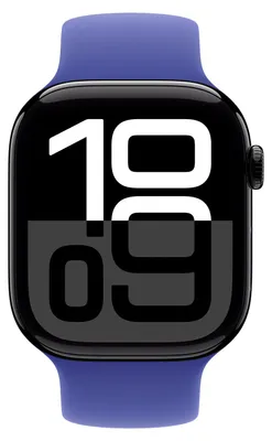 Productafbeelding van Apple Siliconen solobandje voor de Apple Watch | 38/40/41/42 mm - Maat 9 - Ultramarine