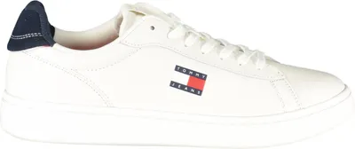 Produktbild von Sportlicher Herrenschuh Weiß mit Blau, Bequemes Fußbett, Schnürsenkel