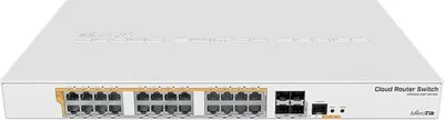 Immagine prodotto di Mikrotik CRS328-24P-4S+RM, Gestito, L2/L3, Gigabit Ethernet (10/100/1000), Supporto Power over Ethernet (PoE), Montaggio a rack, 1U