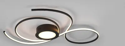 Produktbild von Trio Jive LED Deckenleuchte 48W dimmbar Schwarz Matt CCT einstellbare Lichtfarbe Nachtlicht