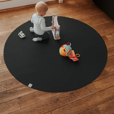 Immagine prodotto di Tappeto rotondo per gattonare Sanosoft nero 180 cm