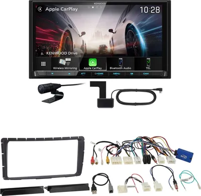 Produktbild von Kenwood DMX8021DABS Android Auto CarPlay Einbauset für Toyota Hilux ab 2011