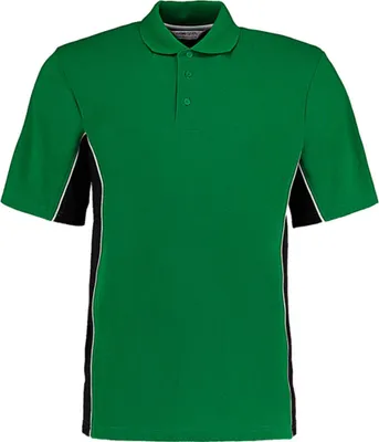 Produktbild von Gamegear® Track Herren Sport Fitness Training Polo Shirt, Größe:M, Farbe:Black/Red/White