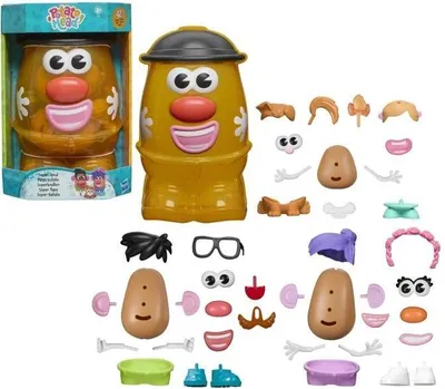 Obrázek produktu pro Stavebnice Potato Head Mega Patate s 42 díly včetně úložné krabičky, kreativní hračka pro předškoláky od 2 let