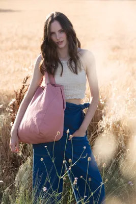 Produktbild von Kimood Shoppingtasche aus ausgewaschener Baumwolle