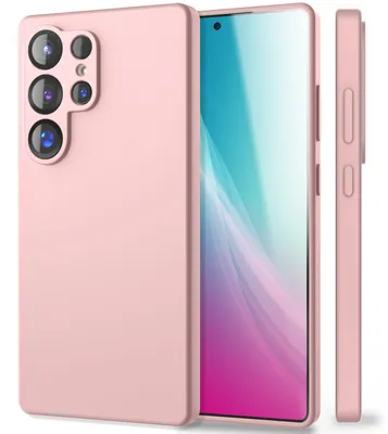 Zdjęcie produktu dla Etui silikonowe NALIA do Samsunga Galaxy S25 Ultra – osłona aparatu i wyściółka wewnętrzna – PHOENIX (etui Soft-Touch) – marka z Berlina – pudrowy róż
