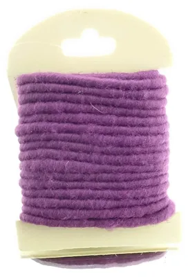 Produktbild von Wollfilzkordel auf Karte Aubergine Ø 0,5 cm x 500 cm