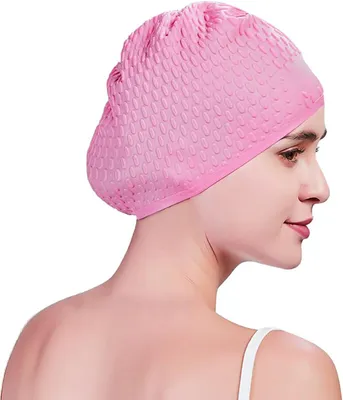 Produktbild von Unisex Schwimmhaube, wasserdicht, rutschfest Silikon, weich, leicht, zum Schwimmen