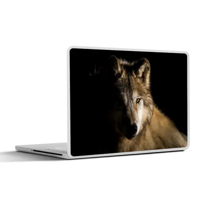 Produktbild von MuchoWow® Laptop Aufkleber Sticker Cover Polarwolf 31x22.5 cm - Laptop-Deko