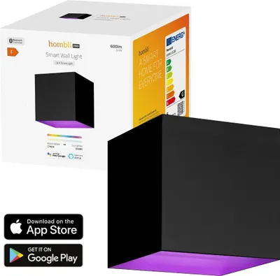 Produktbild von Hombli smarte Außenwandleuchte, schwarz