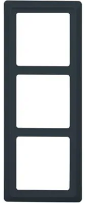 Image de Cadre Busch-Jaeger FR UP, triple, toutes conditions météorologiques, IP44, anthracite, 1 pièce.