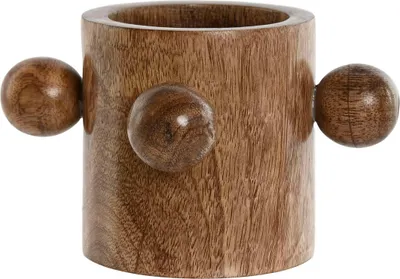 Image de Vase Home ESPRIT Marron Bois de manguier