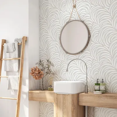 Produktbild von Klebefolie für Badezimmer - Lumaléa - Design - Klebefolie + GLANZ-Schutz - 90 x 90 cm