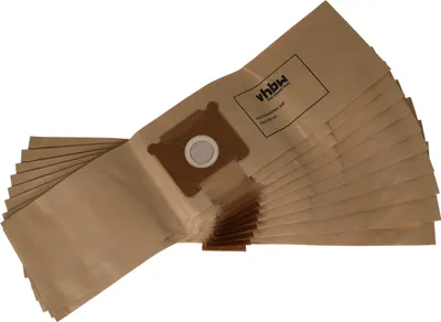 Produktbild von vhbw 10x Staubbeutel Ersatz für 801670, 801614, 802224, 610783, 610782, 610785, 610784, 0001261, 607961 für Staubsauger - 28cm x 19,5cm Sandfarben