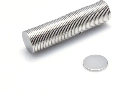 Produktbild von Neodym-Magnete zylindrisch 14 x 1 mm 2 Stück N38