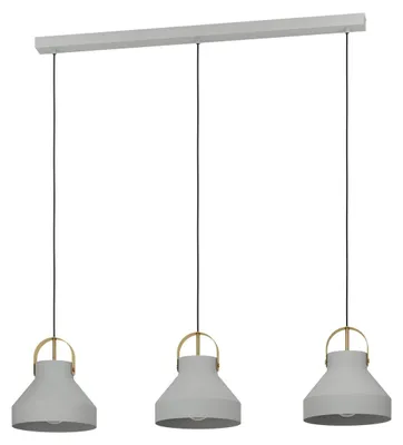 Produktbild von EGLO Estepona, Flexible Halterung, Messing, Gebürsteter Stahl, Grau, Grau, Stahl, Grau, Drinnen
