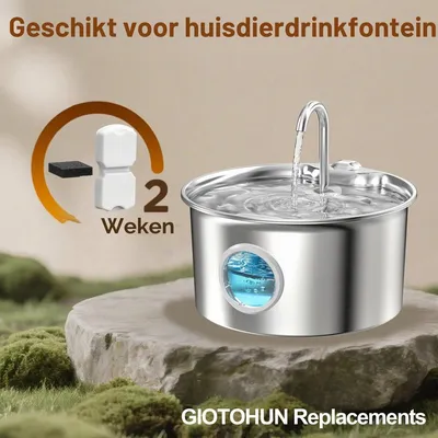 Produktbild von Trinkbrunnenfilter Ersatzfilter für Katzen - 2,2 L - 12 Aktivkohlefilter und 12 Schwammfilter - Ersatzset