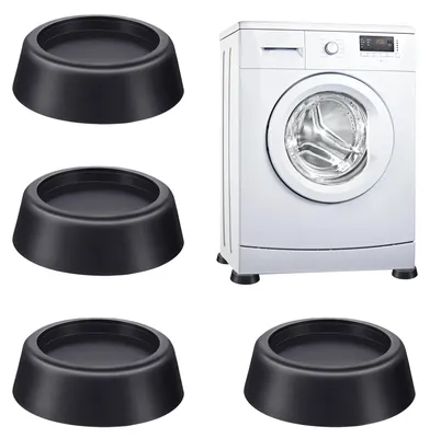 Anti-Vibrationspads für Waschmaschine, 4 Stück, schwarz
